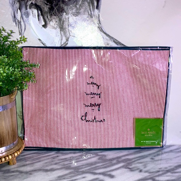 Kate spade placemats very merry - Picture 1 of 5